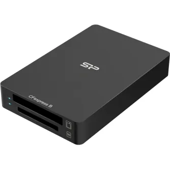 Silicon Power CreatePro BS10 двухслотный USB 3.2 Gen 2 читатель карт CFexpress Type B и SD 4.0, алюминиевый корпус с теплоотводом и скоростью до 10 Gbit/s.