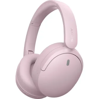 Pink Sony WH-CH730N over‑ear wireless headphones featuring Dual Noise Sensor, Ambient Sound mode, foldable design and soft oval ear pads