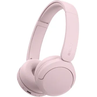 Пищанные Sony WH-CH530 беспроводные наушники розового цвета с подушечными ушами, регулируемая головная лента и USB‑C порт на боковой стороне