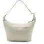 Peak Design City Crescent 12L shoulder bag in moon color with ergonomic crescent shape, adjustable strap, front zippered pocket and weather‑resistant recycled fabric.