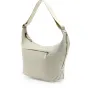 Peak Design City Crescent 12L moon‑colored shoulder bag with ergonomic crescent shape, weather‑resistant recycled fabric, stowable BagLev hook and organized front and rear pockets.