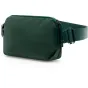Peak Design City Sling 2L tumši zaļš sling bag ar iespējīgu joslni, zipperu un brandu etiketi, puses skats
