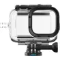 Защитный корпус GoPro для камер Mission 1 PRO и Mission 1, прозрачный водонепроницаемый корпус с черным каркасом, доступ к передней LCD‑экрану, глубина до 60 м, встроенные крепления для горизонтального и вертикального размещения