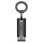 XO C190 черный магнитный держатель для телефона с MagSafe, 360° вращающийся и 180° складывающийся, с сильным магнитом и фиксирующим зажимом