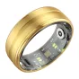 Zelta Colmi R06 smart ring 9. izmērs, ar transparentu pusēli, kas atskatās no ieteka ķīmniecības plaknes un magnetiskā ņūstīšanas sensora.