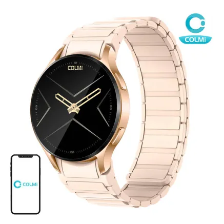 Colmi i28 Ultra smartwatch with magnetic strap (gold)