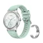 COLMI L28 Smart Watch (Silver-green + silver steel strap)