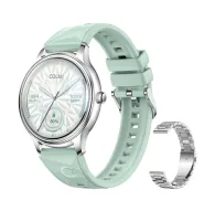 COLMI L28 Smart Watch (Silver-green + silver steel strap)COLMI L28 Smart Watch (Silver-green + silver steel strap)
