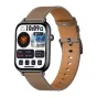 COLMI C28 smartwatch ar melnu krāsas ģērbu un krāsu ģērbu pēdienu, ar 1,93‑inčas AMOLED ekrānu, kas parādītas laiks, datums, weather un sveiksmi metrikas.