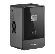 NEEWER 6800 mAh 14,5 V 99 Wh V‑Mount батарея с OLED‑дисплеем, кнопкой питания и боковой USB‑C порта, компактный черный дизайнNEEWER 6800 mAh 14,5 V 99 Wh V‑Mount батарея с OLED‑дисплеем, кнопкой питания и боковой USB‑C порта, компактный черный дизайн