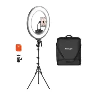 Neewer RL45B 45 W 18‑дюймовая ультратонкая LED кольцевая лампа на штативе с держателем смартфона, пультом и оранжевым аксессуаром, плюс черный NEEWER‑чехолNeewer RL45B 45 W 18‑дюймовая ультратонкая LED кольцевая лампа на штативе с держателем смартфона, пультом и оранжевым аксессуаром, плюс черный NEEWER‑чехол