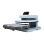 HTVRONT Auto 2 Digit Light Blue Heat Transfer Press with pull‑out work tray, adjustable 20‑80 kg pressure, digital display and included pressing mat and Teflon sheet