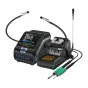 FNIRSI DWS-200F 200 W припо́йка со станциею, цифровой 2,8‑дюймовый TFT‑дисплей, гибкий зонд, держатель со швабром, зелёные ручки и датчик температуры