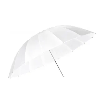 Godox UB-L2-60 Liela transparent photography umbrella, 150 cm platuma, atvērtā ar baltu difūzējošu materialu un zelta šķēpa, studiju ķēdeņu akcesores par pamatnieku un produktu fotografiju