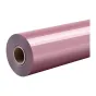 Rosen-golda PU heat transfer filmas rokas, 30,5 cm × 1,8 m, ar glažu pēdumu un kartūnas centrā, piemērota durībai izstrādāt lietošanas un tekstilu akcesores.