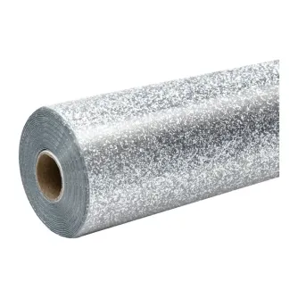 MOQ 5 HTVRONT Glitter Heat Transfer Film, 30.5 cm x 90 cm (silver)