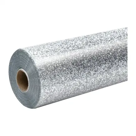 MOQ 5 HTVRONT Glitter Heat Transfer Film, 30.5 cm x 90 cm (silver)