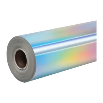 MOQ 5 HTVRONT Holographic Self-Adhesive Film, 30.5 cm x 90 cm (silver)