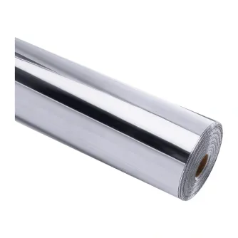 MOQ 5 HTVRONT Chrome Metallic Self-Adhesive Film, 30.5 cm x 90 cm (silver)