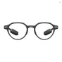Gray EVEN REALITIES G2A AR glasses with binocular micro LED display, lightweight magnesium alloy frame and titanium temples, front view product shot