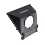 FEELWORLD TP2A 8‑inch foldable teleprompter with beamsplitter glass and magnetic smartphone clamp, displayed as a standalone unit.