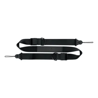 JJC QRS D1 Deluxe Quick Release Sling Strap for DSLR camera, black adjustable 95–150 cm nylon strap with D‑ring, buckle and Arca‑type quick‑release plate, 90 kg capacity.