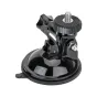 JJC SCM 1 всасывающийся держатель с 1/4"-20 резьбой, черным шаровым соединением и крепежным гайкой, предназначенный для крепления светодиодных ламп и других аксессуаров к гладким или металлическим поверхностям.
