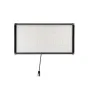Godox UP150R LiteFavor 150 W slim LED panel light ar pilnkrāsu izšūtu, 20 400 lux uz 1 m, redzams frontā ar melnu krāmu un pievienotā kablu