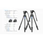 Leofoto LS-324CEX + BV-10 Ranger Series — комплект видеоштатива из углеродного волокна