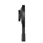 Сириу Bowens Adapter SR‑BMA01 боковой вид, черный металлический мини‑Bowens в стандартный Bowens с безручной рычажной защёлкой и крепежным коленом