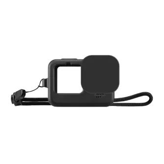MOQ 5: Puluz Silicone Case for GoPro HERO12, HERO11, HERO10, and HERO9 Black with Lens Cover and Strap (Black)