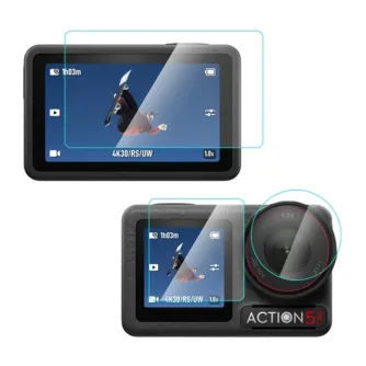 MOQ 5 Puluz Tempered Glass for DJI Osmo Action 5 Pro (Clear)