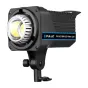 Puluz 120W LED studio light with Bowens mount, black housing, adjustable 2700‑6500K color temperature and 2.4GHz remote control, mounted on a stand