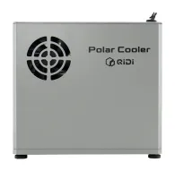 QiDi Polar Cooler Q2/Max4 3D printeru ķīmogs, sudrabs metaliskais ķīmogs ar daurīgu ventilātoru, QiDi logotipu un zelta kāpņu uz augšu, kompaktā dizāna ar melnu bāziem.QiDi Polar Cooler Q2/Max4 3D printeru ķīmogs, sudrabs metaliskais ķīmogs ar daurīgu ventilātoru, QiDi logotipu un zelta kāpņu uz augšu, kompaktā dizāna ar melnu bāziem.