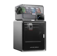 ANYCUBIC Kobra S1 ACE 2 Pro Combo enclosed CoreXY 3D printer with a transparent top cover showing four-colour ACE 2 Pro filament spools, a 4.3‑inch touchscreen panel, and a silver chassis, labeled ANYCUBIC KOBRA S1 on the black ANYCUBIC Kobra S1 ACE 2 Pro Combo enclosed CoreXY 3D printer with a transparent top cover showing four-colour ACE 2 Pro filament spools, a 4.3‑inch touchscreen panel, and a silver chassis, labeled ANYCUBIC KOBRA S1 on the black 