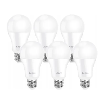 LED bulb LEPRO 100080-DW-EU-6 E27 A60 13W (100W) 1521lm 6500K 180 6pcs