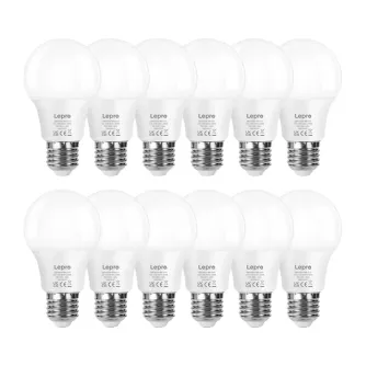 LEPRO 100089-WW-EU-12 LED Bulb, E27, A60, 8.5W (60W), 806 lm, 2700K (warm white),