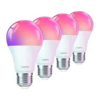 LEPRO B1-EU-4 E27 Wi-Fi LED bulb, 4-pack
