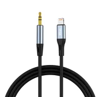 MOQ 5: Cable VFAN L05 Lightning to mini jack 3.5mm AUX, 1m (gray)MOQ 5: Cable VFAN L05 Lightning to mini jack 3.5mm AUX, 1m (gray)