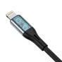 MOQ 5: Cable VFAN L05 Lightning to mini jack 3.5mm AUX, 1m (gray)