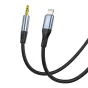 MOQ 5: Cable VFAN L05 Lightning to mini jack 3.5mm AUX, 1m (gray)