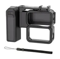 Sunnylife Vlogging Kits tilbūtis Osmo Nano – melnais aizsargātais montažs ar silikonas ģerboņu vēlu un noņemamu lanyard šķēnuSunnylife Vlogging Kits tilbūtis Osmo Nano – melnais aizsargātais montažs ar silikonas ģerboņu vēlu un noņemamu lanyard šķēnu