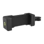 Sunnylife universal phone mount with clip, black plastic, fits 63‑102 mm phones, includes 1/4‑inch threads for tripods and bike mounts