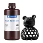 ANYCUBIC Tough Resin Ultra melna 1 kg bokalis pie melno 3D‑printēta zibens ar ļaujamā kūlu