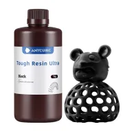 ANYCUBIC Tough Resin Ultra melna 1 kg bokalis pie melno 3D‑printēta zibens ar ļaujamā kūluANYCUBIC Tough Resin Ultra melna 1 kg bokalis pie melno 3D‑printēta zibens ar ļaujamā kūlu