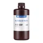 ANYCUBIC Standard Resin HD zilsā krāsu 1 kg plastmasas bokalts ar melnu šķērskrustu un etikete, piemērota LCD un DLP 3D drukāčiem