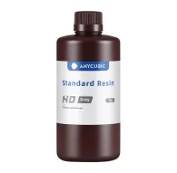 ANYCUBIC Standard Resin HD gray 1 kg photopolymer bottle with brown screw cap and label, designed for LCD and DLP 3D printersANYCUBIC Standard Resin HD gray 1 kg photopolymer bottle with brown screw cap and label, designed for LCD and DLP 3D printers