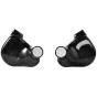 TRUTHEAR Zero wired in-ear earbuds, black housing, front view with perforated speaker grille, dual 10 mm and 7.8 mm drivers.