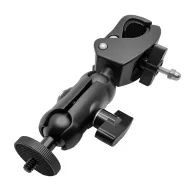 SJCAM Fixed Bike Mount ar melnu klampu, tekstūru ieteka, dvoju bāllu jūgī un pēdējo pāgošanas knobu, lai attachēt action kameru uz bicikles joslāmSJCAM Fixed Bike Mount ar melnu klampu, tekstūru ieteka, dvoju bāllu jūgī un pēdējo pāgošanas knobu, lai attachēt action kameru uz bicikles joslām