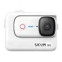 White SJCAM S10 64GB action camera with 150° wide‑angle lens, red record button and blue status light, presented front‑on on a clean background.